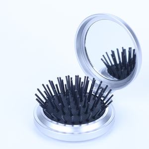 Mixed Procurement Low Price Custom Logo Travel Pocket Hair Brush Mini Portable Air Cushion Massage Comb Integrated <b>Mirror</b> - Product Image 1