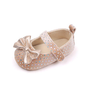 Sandales d'automne 2026 pour nouveau-né fille, modèle Princesse, à enfiler, respirantes, tige en PU, doublure en coton, semelle extérieure en caoutchouc, motif uni, 0-1 an - Product Image 2