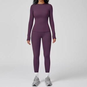 ชุดออกกำลังกายวิ่งโยคะ 2 ชิ้น สำหรับผู้หญิง พิมพ์ลายด้านหน้า ออกแบบเองได้ เป็นมิตรกับสิ่งแวดล้อม เนื้อผ้าระบายอากาศดี เหมาะสำหรับกิจกรรมกลางแจ้ง เอวยางยืด - Product Image 6