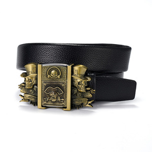 Cross Border Retro Stijl Punk Metal Riem Voor Mannen En Vrouwen Legering Met Ingelegde Lichtere Strass Strass Pailletten Pin Voor Kledinggebruik - Product Image 5
