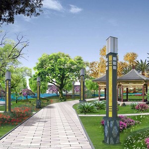 Farola Solar LED de Alta Potencia para Parques, Plazas, Patios, Zonas Residenciales e Iluminación de Carreteras con Control Remoto - Product Image 4