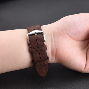 Laihe làm bằng tay chất lượng cao 20mm 22mm nhanh chóng phát hành dây đeo đồng hồ da bò pueblo ý chính hãng da cổ điển cổ cao - Product Image 5