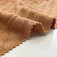 ANONO Nouveau produit : Lots de surplus de tissu jacquard tricoté en polyester et élasthanne pour vêtements et textiles
