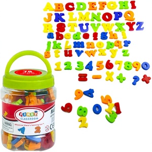 Ruittoys 1.2 Inch 78Pcs Colorful Plastic Numbers Alphabet ABC Fridge <b>Educational</b> <b>Toy</b> for 3-6 Years - Product Image 2