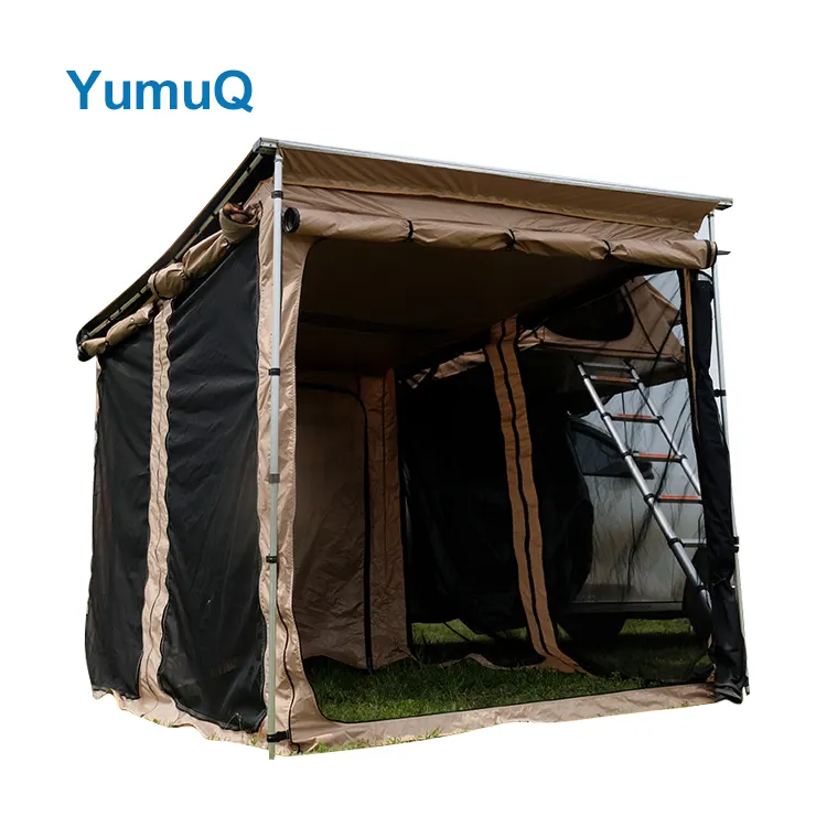 YumuQ Car Shade Side Toldo RoofTop Tent 4 Pessoas De Alumínio Com Preço De Fábrica Durável Roof Racks