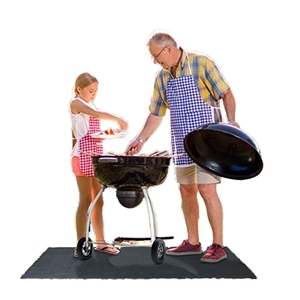 Revêtement de <span class=keywords><strong>four</strong></span> antiadhésif noir réutilisable Matériau en <span class=keywords><strong>bois</strong></span> Tapis de barbecue Couverture résistante <span class=keywords><strong>à</strong></span> la chaleur pour <span class=keywords><strong>accessoires</strong></span> de cuisine - Product Image 2