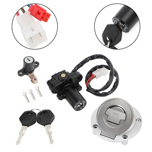 Ensemble de commutateur d'allumage, bouchon de réservoir de carburant et serrure de siège pour <span class=keywords><strong>Yamaha</strong></span> YZF R1 2000-2003 YZF R6 1999-2005 - Product Image 1