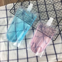 Pochettes Doypack PE transparentes avec bec verseur pour emballage de liquides, gelées, jus et boissons (lait, jus) – 100ml, 200ml, 250ml
