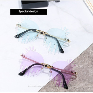 VIFF HM21384 Cute <strong>Party</strong> Sun <strong>Glasses</strong> Rimless Sunglasses - Product Image 6