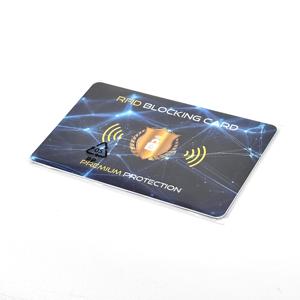 13.56Mhz Logo d'impression personnalisé Carte de blocage RFID de haute qualité pour carte bancaire de crédit <span class=keywords><strong>Visa</strong></span> Protector - Product Image 2