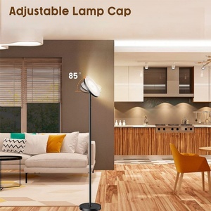 Lámpara de Pie LED Moderna con Control Remoto, Regulable, con Luz Diurna, Pantalla Redonda, Certificación CE, para Sala de Estar - Product Image 3