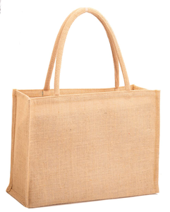 Factory Wholesale Custom Logo Eco Reusable <b>Large</b> PE Burlap Jute Tote <b>Bag</b> for Wedding <b>Gift</b> Beach Women Grocery Shopping Handbag - Product Image 1