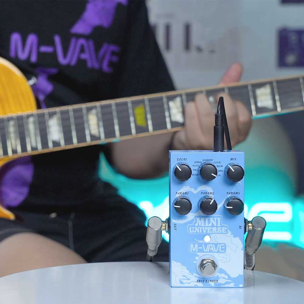 M-vave Mini-Universe Guitar Effector Pedals - 9 Types of Reverberation