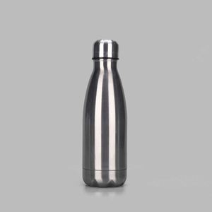 Stainless Steel Vacuum Insulated Water Bottle Bullet Shape Minimalist Design Travel Use Double Wall Thermos <b>Flask</b> - Product Image 2