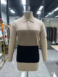 <span class=keywords><strong>2026</strong></span> 트렌드 남성 여름 비스코스 혼방 스트라이프 니트 폴로 셔츠 - Product Image 3