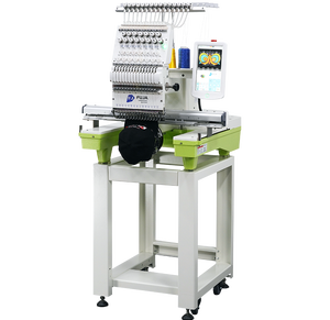 Máquina de bordado Digital FUJA Cabeza única 12 15 20 Agujas Máquina de bordado de cuero de sombrero computarizado - Product Image 2