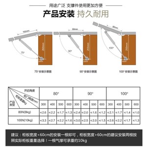 Tuoyagu Hydraulic Gas <b>Spring</b> Support Rod For Cabinet <b>Door</b> Lift Up Modern Simple Design Cold Rolled Steel - Product Image 4