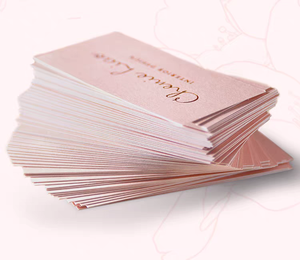 豪华定制浮雕徽标商务广告卡公司促销卡礼品鲜花 - Product Image 3