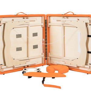 Camilla de Masaje Plegable de Madera Schukar WTW213G con Orificios <span class=keywords><strong>para</strong></span> Todo el Cuerpo, Tapizada en Cuero PU, <span class=keywords><strong>para</strong></span> Uso Comercial y en Spas - Product Image 2