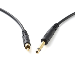 Cable de audio RCA a 6.35mm macho con conductor de cobre y blindaje trenzado para uso con micrófono - Product Image 3