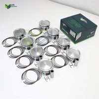Kit de pistons avec segments LYSMOTORS pour moteur de voiture Land Rover Range Rover L322 L405 Sport L320 5.0T 508PS Essence STD 92.5MM