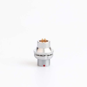 Connecteur électrique circulaire MOCO <span class=keywords><strong>HCG</strong></span> connecteur femelle à broches fixation d'écrou à douille fixe à l'intérieur et à l'extérieur du châssis - Product Image 3