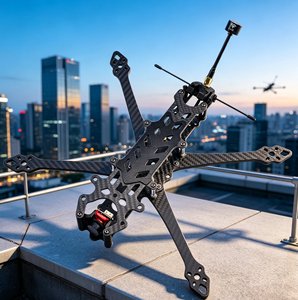 Châssis de drone FPV en fibre de carbone de 10 pouces, quadricoptère RC longue portée, kit de construction de drone FPV DIY pour accessoires de drone FPV - Product Image 1