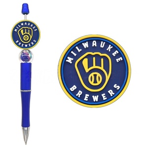 Abalorios y dijes de PVC personalizados 2026 para la parte superior de bolígrafos, de silicona, con diseño de los 30 equipos de la Liga Americana de <span class=keywords><strong>B</strong></span>éisbol (MLB) - Product Image 6