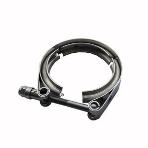 Tuyaux d'échappement de performance Pince en V Bande universelle en acier inoxydable <span class=keywords><strong>SS</strong></span> 304 V pour tuyaux d'échappement Système d'échappement de voiture Colliers en V - Product Image 1