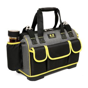 Tool Bag Large Multi Function Tool Duffle Bag With 15-19 Pockets Zipper Closure Top Handle For Electrician Repair Installation - Product Image 1