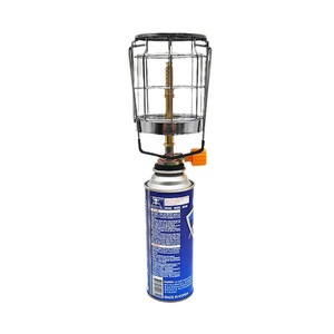 Lanterne à gaz de camping 9x9x17cm avec protection métallique et abat-jour en verre pour éclairage extérieur - Product Image 5