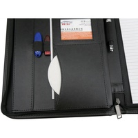 Portafolio de Negocios A4 de Cuero PU con Logotipo Personalizado, Impresión Digital Personalizable, para Oficina y Escuela, Nueva Carpeta de Documentos a la Moda