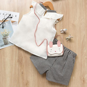 ชุดเด็ก ชุดบอดี้สูทผู้หญิง เสื้อผ้าเด็กผู้หญิง กางเกงขายาวทรงปาลาซโซ่ ชุดสำหรับใส่เล่นนอกบ้านหรือขายส่ง - Product Image 2