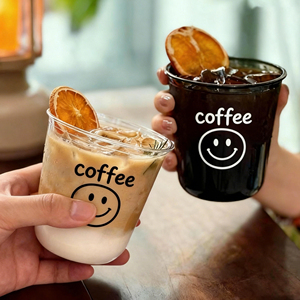 Gobelet PET transparent personnalisé de 12/14/16 oz, jetable, pour boissons froides, à emporter, pour les magasins de thé au lait - Product Image 1