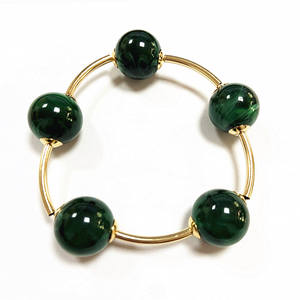 Модный многослойный браслет из бусин с имитацией жемчуга, позолоченный медный сплав, спиральный дизайн, комплект украшений для женщин - Product Image 6