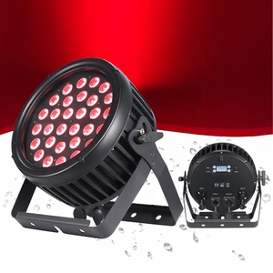 Faro LED <span class=keywords><strong>Par</strong></span> RGBW DMX512 da Esterno <span class=keywords><strong>5</strong></span>/8 Canali IP65 Impermeabile 30x10W CRI90 AC90-240V con 25 Lenti Angolo 3500K Bianco Caldo per Eventi e Palcoscenici - Product Image 1
