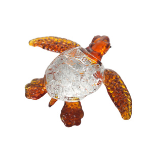 Figurine de tortue de mer polie en cristal écologique, ornement animal marin pour la décoration intérieure, cadeaux d'anniversaire, presse-papiers - Product Image 3