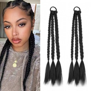 Tresses torsadées Y2K – Extensions de cheveux synthétiques colorées <span class=keywords><strong>pour</strong></span> femmes, style mignon et audacieux (vente en gros) - Product Image 3