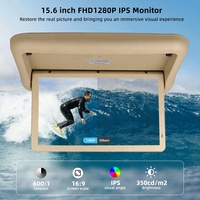 Monitor de Techo Motorizado Plegable de 15 Pulgadas, 12-24V, Pantalla Inteligente, TV para Autobús, Autocar, Tren, Venta al Por Mayor OEM