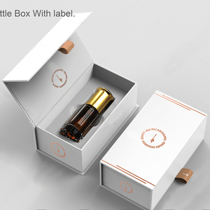 Boîte d'emballage de luxe <span class=keywords><strong>en</strong></span> papier pour flacon compte-gouttes vide, flacon de parfum <span class=keywords><strong>en</strong></span> verre, boîte cadeau magnétique bleue personnalisable - Product Image 3