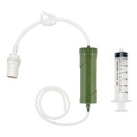 Filtre à eau portable à gravité pour survie en extérieur, purificateur d'eau d'urgence pour tremblements de terre et inondations, paille UF