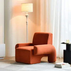 Divano singolo sedia soggiorno di lusso leggero divano in velluto a coste Designer Casual Nordic minimalista poltrona creativa