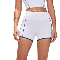 Shorts de yoga taille haute pour femme, effet push-up, en Spandex/Nylon, infroissables, respirants, séchage rapide, couleur unie, avec poches, pour la course