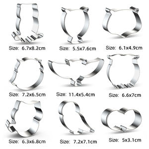 Moule à biscuits en forme de hibou Cortadores De Galletas <span class=keywords><strong>emporte</strong></span>-pièce en acier inoxydable de qualité alimentaire personnalisé pour la cuisson des gâteaux - Product Image 3