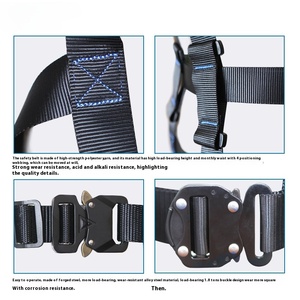 Nova especificação cinco ponto de alta altitude operação segurança arneses cintura proteção destacável cinto de segurança portátil - Product Image 4