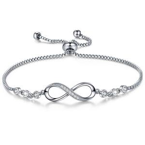 Cross-Border for Best-Selling Number Infinite Love Iron Electroplated <strong>Bracelet</strong> Women's Simple Gift for Mom <strong>Daughter</strong> Wife - Product Image 5