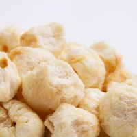 Gedroogde Lychee-stukjes zonder pitjes, knapperig lychee fruit voor sap/bakkerij/snacks/poeder, groothandel, 0% suiker, 0% vet