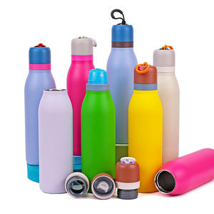 Hot Selling Stainless Steel Insulated Portable <b>Large</b> Capacity Straw Double Drinking Cup Outdoor Cycling Water Bottle - Product Image 5