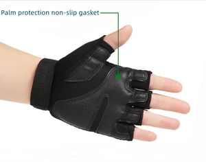 Guantes de Medio Dedo Transpirables Antideslizantes para Levantamiento de Pesas, Ciclismo y Fitness al Aire Libre, Unisex, con Logotipo Personalizado, de Poliéster, para Todas las Estaciones - Product Image 2