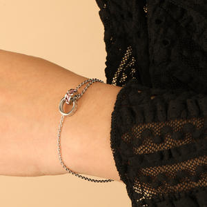 Bracelet en acier inoxydable plaqué or 18 carats de haute qualité avec chiffres romains et diamants, bijoux de mode pour femmes - Product Image 5